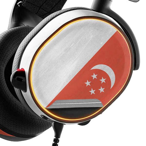 Singapore Flag Distressed SteelSeries Arctis 3 Skin